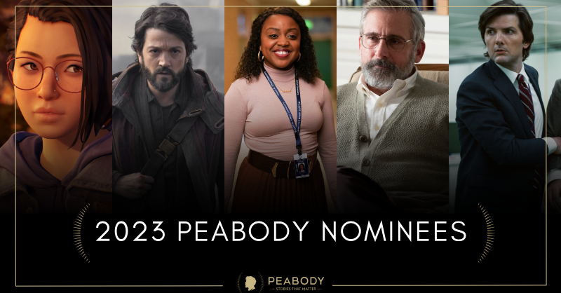 PeabodyAwards's tweet photo. That's a wrap for our nominee announcements! 🙌 We're excited to share more with you over the coming weeks to learn more about these powerful stories &amp; the luminaries behind them.

Stay tuned as winners will be announced on May 9!
➡️ https://t.co/rLZRVjsZ3U
#StoriesThatMatter https://t.co/9KAxc6grVV