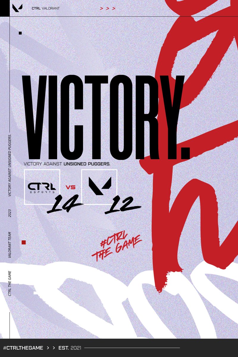TheCTRLEsports's tweet photo. We beat #UnsignedPuggers in overtime.
#CTRLTheGame | #CTRLVAL https://t.co/2KZ8YdHJPX