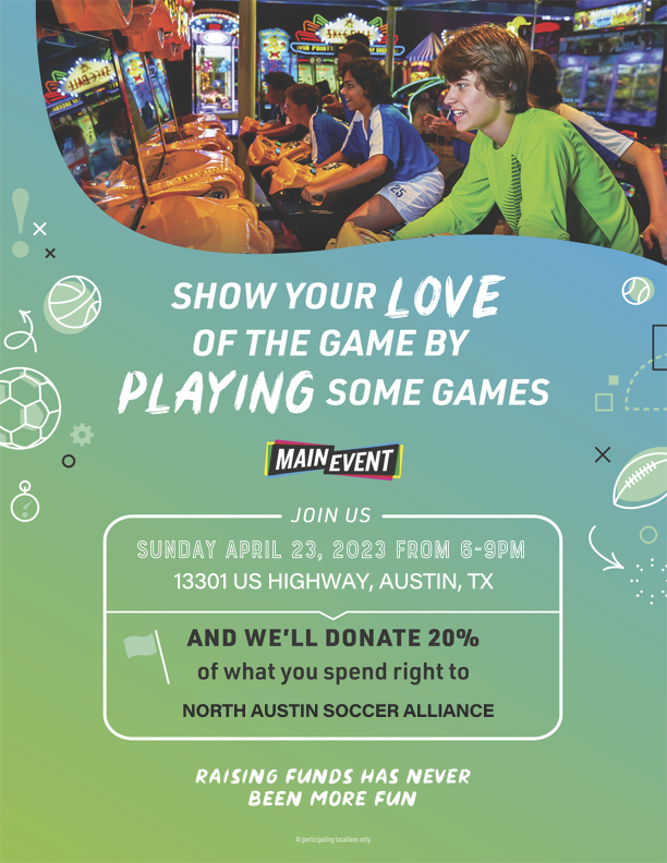 NASA Fundraiser with Main Event Entertainment! - mailchi.mp/northaustinsoc…