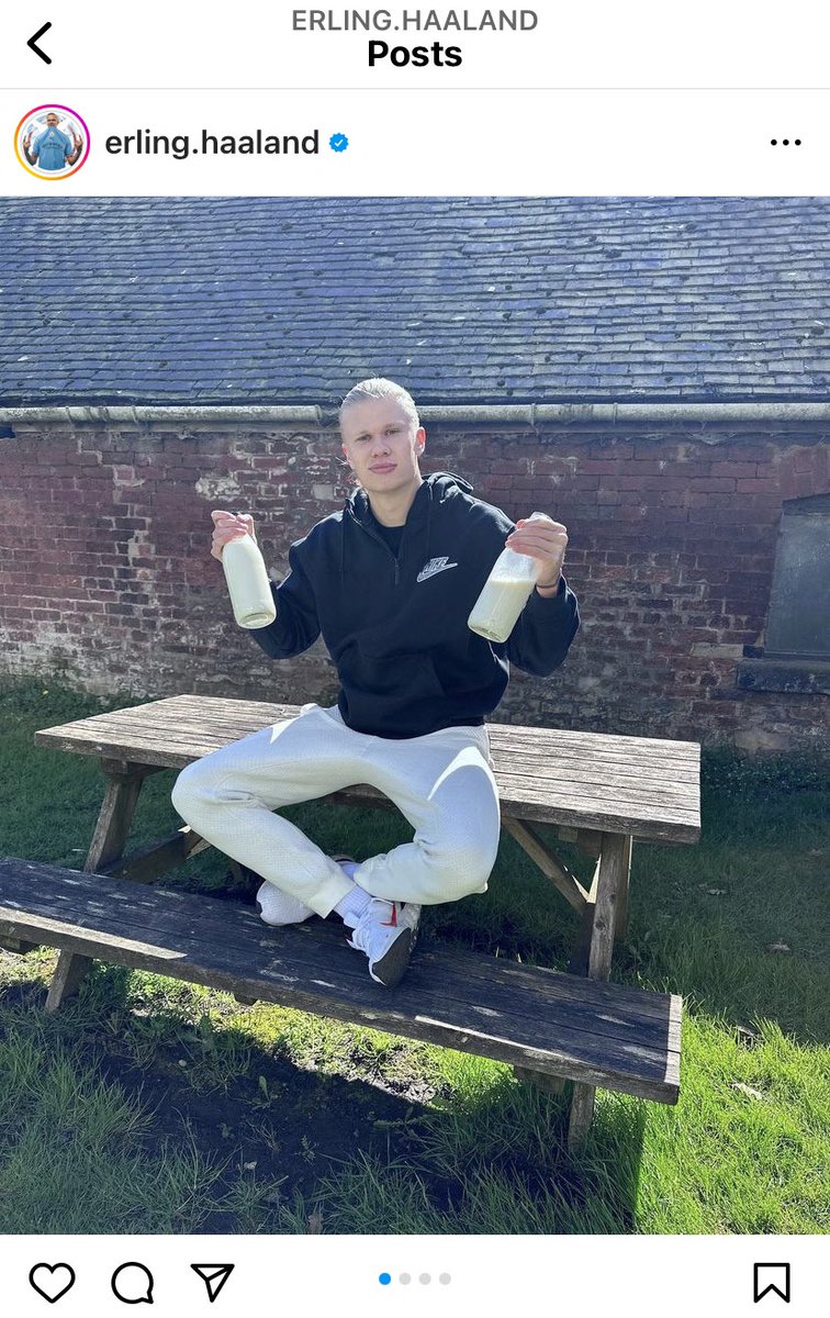 So that’s the secret to Erling Haaland’s unbelievable season in the PL 🥛🥛🥛🥛🥛