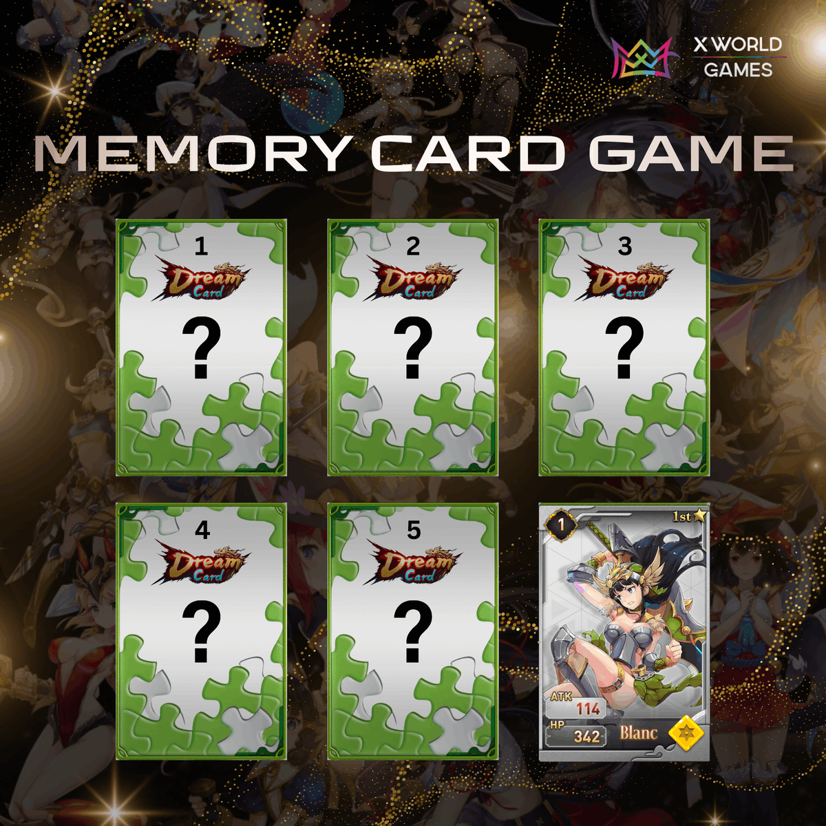 xwg_games's tweet photo. 🟩 #DreamCard Memory Card #game 🟩

🃏6TH CARD REVEAL🃏

🌟COMMENT the CORRECT matching numbers (3 SETS) of Dream Cards under this post! 🌟
A LUCKY WINNER will WIN 🔸 One EPIC Dream Card🔸 #giveaway

🔴 Rule:
1. You must retweet this tweet
2. Comment your answer and tag 3 friends https://t.co/zWAKJJASbT