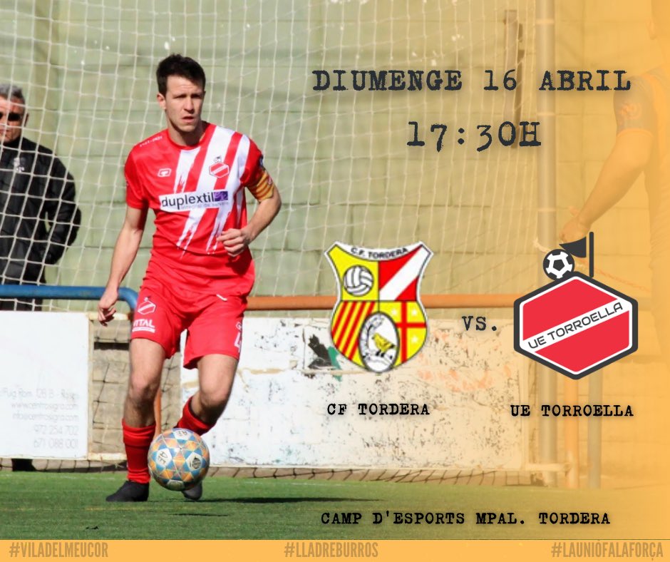 uetorroella's tweet photo. Diumenge anem a @CFTordera 🤨⚽️✊🏻
.
.
#lladreburros #viladelmeu♥️ https://t.co/JpRm418Orv