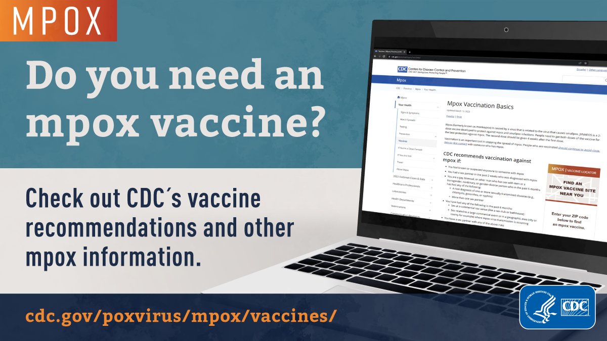CDCgov's tweet photo. New @CDCMMWR report shows continued racial &amp; ethnic disparities in #mpox cases, especially among Black &amp; Hispanic men. To prevent future mpox outbreaks, it’s important to make vaccines easier to access for those at greatest risk for mpox. 

Read more: https://t.co/GRM9A08cNN https://t.co/mcGPMLQRiy