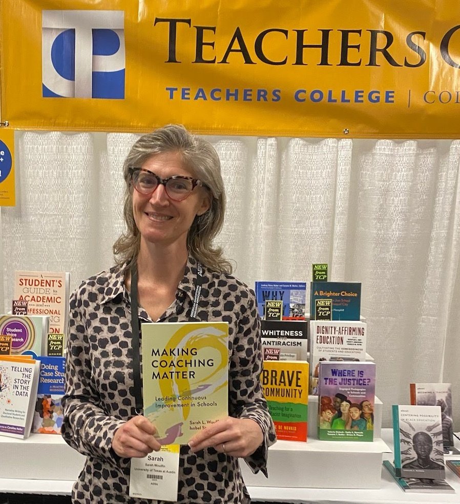 My fabulous friend and wonderful coauthor @sarahlouwou at the @TCPress booth at #AERA23. We'll both be there for book signing Saturday morning at 10am. Amazing, wonderful, tremendous!
@kerryhlord
@Partnersfor_EL