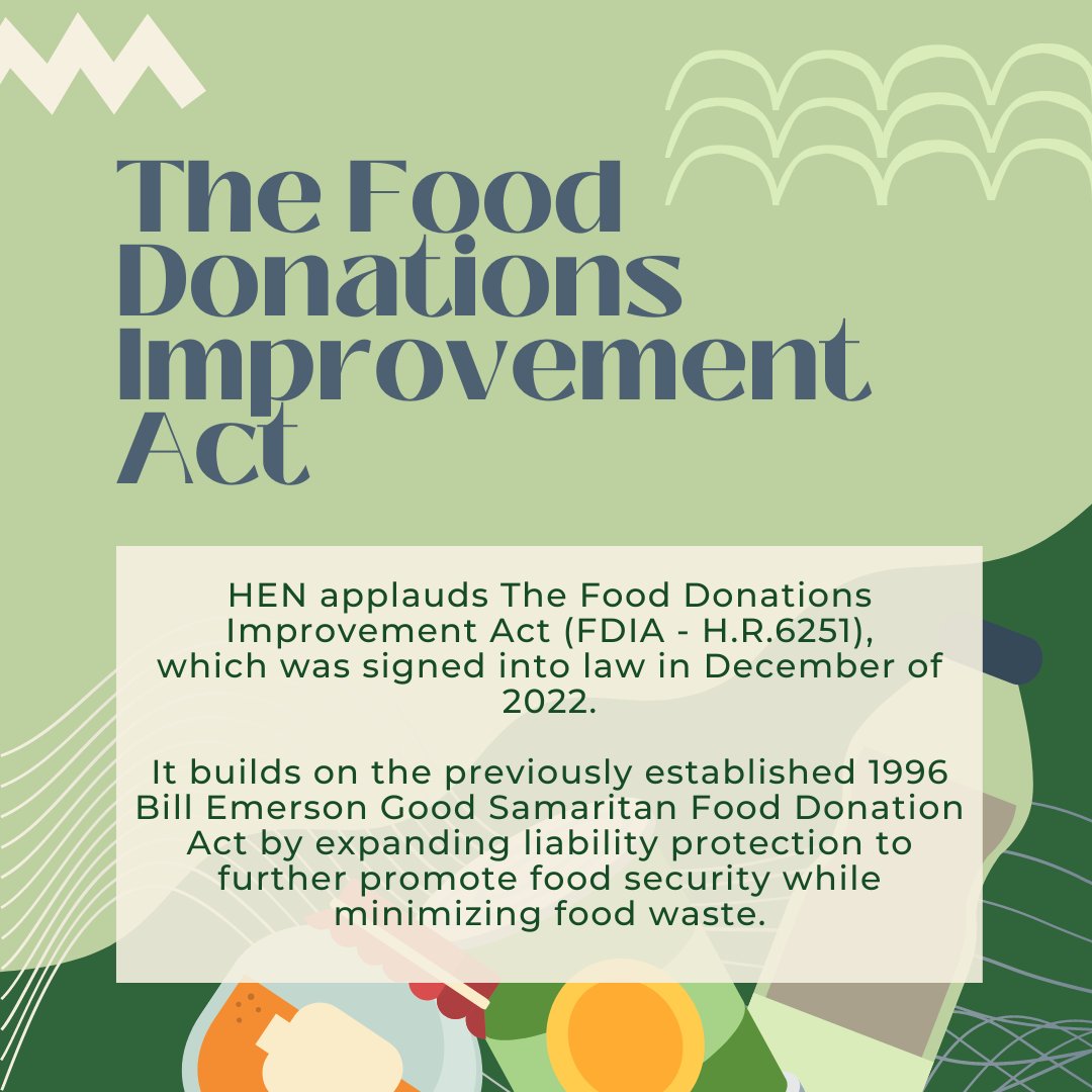 #HENdpg #eatrightPRO #PublicPolicy #FoodDonationsImprovmentAct