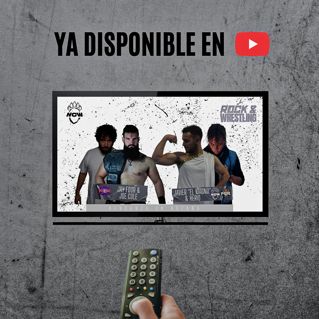 Ya disponible en youtube el combate de titanes:

JAY FOUR &amp; JOE COLE vs JAVIER "EL MAGNO" &amp; HERIO

Un choque de fuerzas sin precedentes que dejó temblando no solo el ring, sino Bezana al completo. No te lo puedes perder:

youtu.be/ELvly6llZ0I