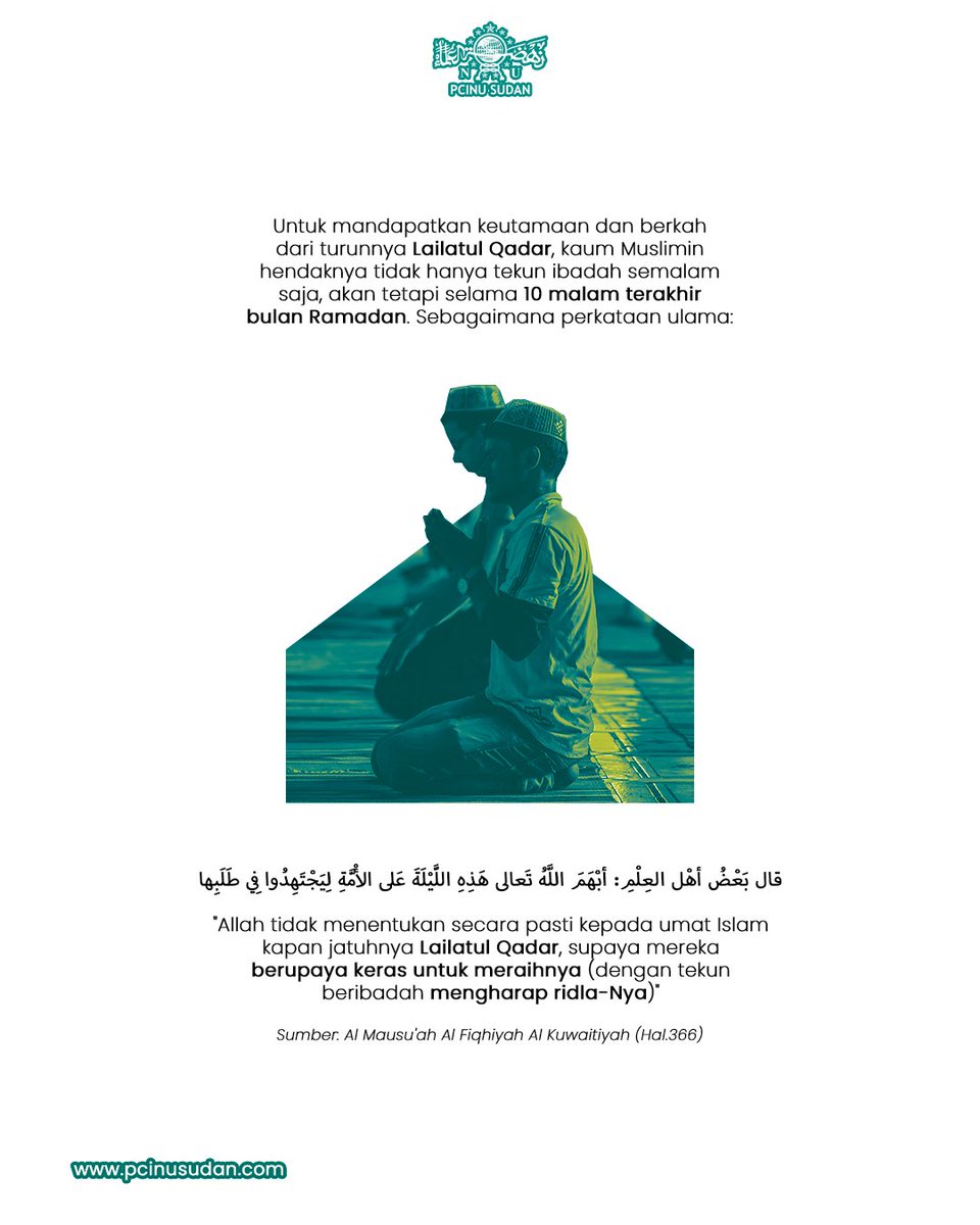 pcinusudan's tweet photo. Menggapai Lailatul Qadar

Yuk sahabat muslimin dan muslimat, tingkatkan ketakwaan kita hanya semata mengharap ridla-Nya 🤗 https://t.co/cIEyy2CPdm