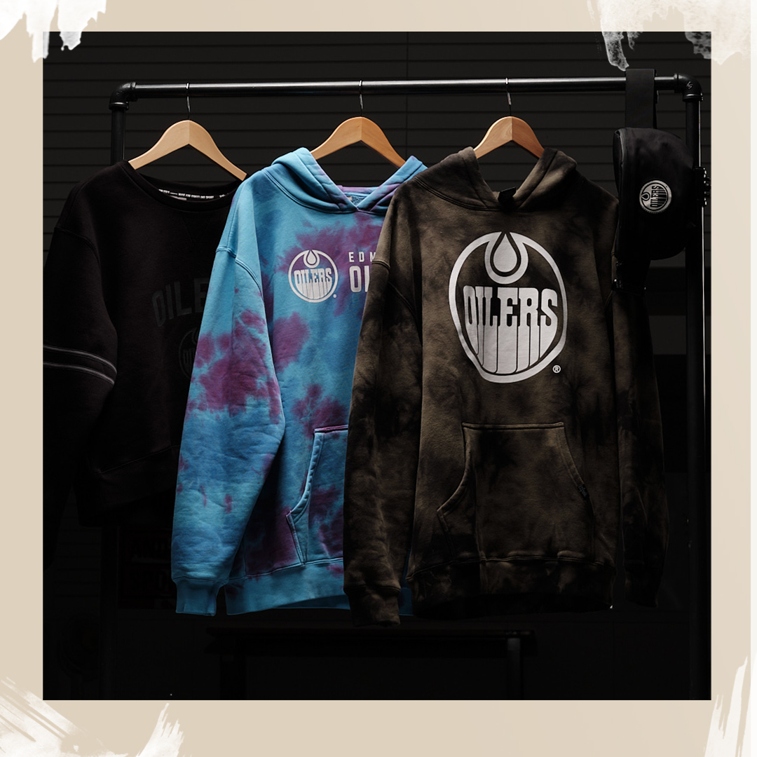 22Fresh's tweet photo. We're excited to announce and release the Drip Collection; A collab between 22Fresh & Edmonton Oilers that brings you apparel that fuses street & sportswear. Exclusively available at @IceDistrictAuth #DripCollection #22FreshxOilers #BeyondTheIce https://t.co/TNwxBStfwV