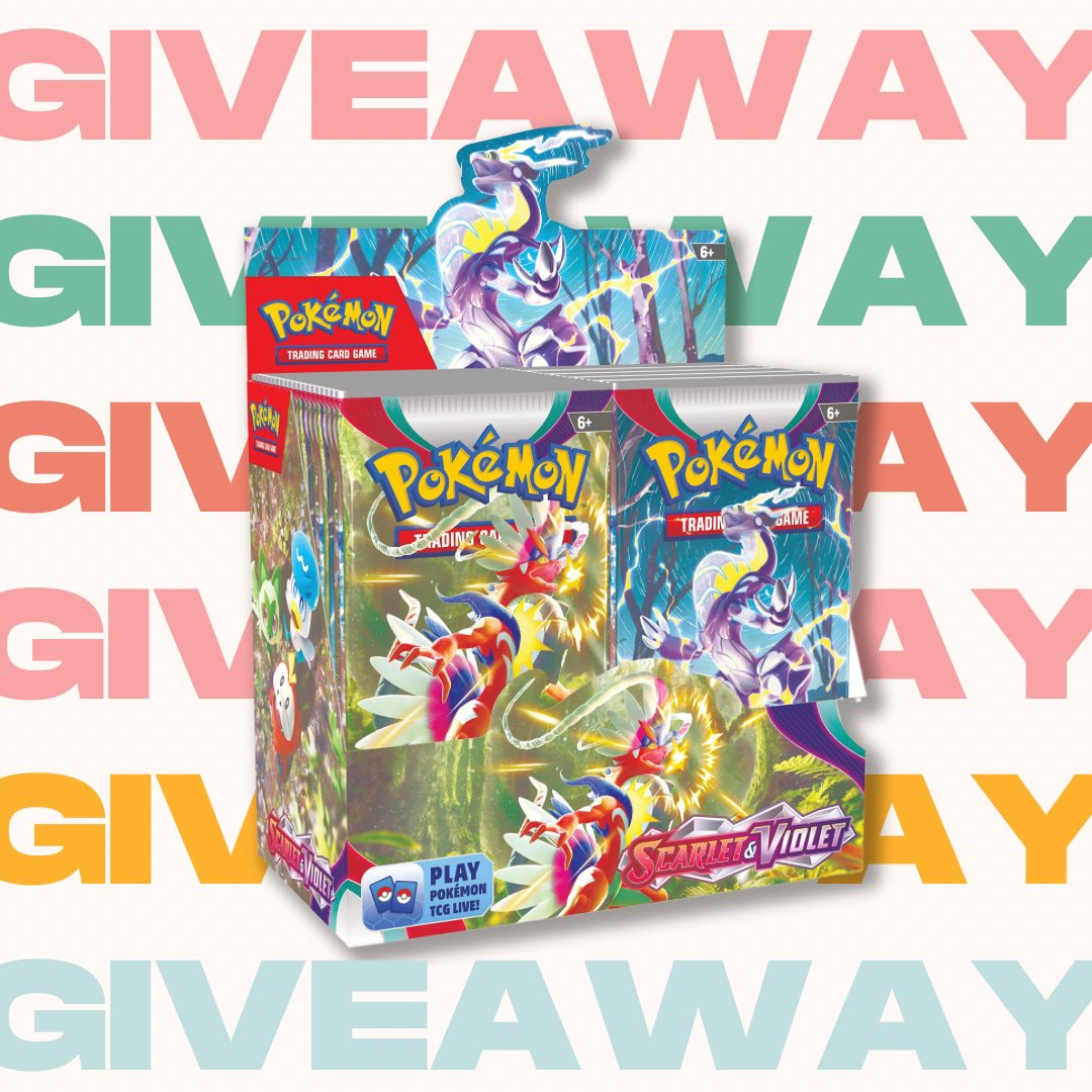 EliteBoxJon's tweet photo. 🔥 GIVEAWAY TIME!!! 🥵

Been to long - giving away Scarlet &amp; Violet booster box!

How to win: 
1️⃣ LIKE
2️⃣ RETWEET
3️⃣ FOLLOW

Winner drawn 4/14 9pm EST don’t miss your chance at a $161.64 prize 😍🤯😉

Want to buy booster boxes for as low as $100? 👉 https://t.co/HqNzdTxPU5 https://t.co/41ey4LeKN1