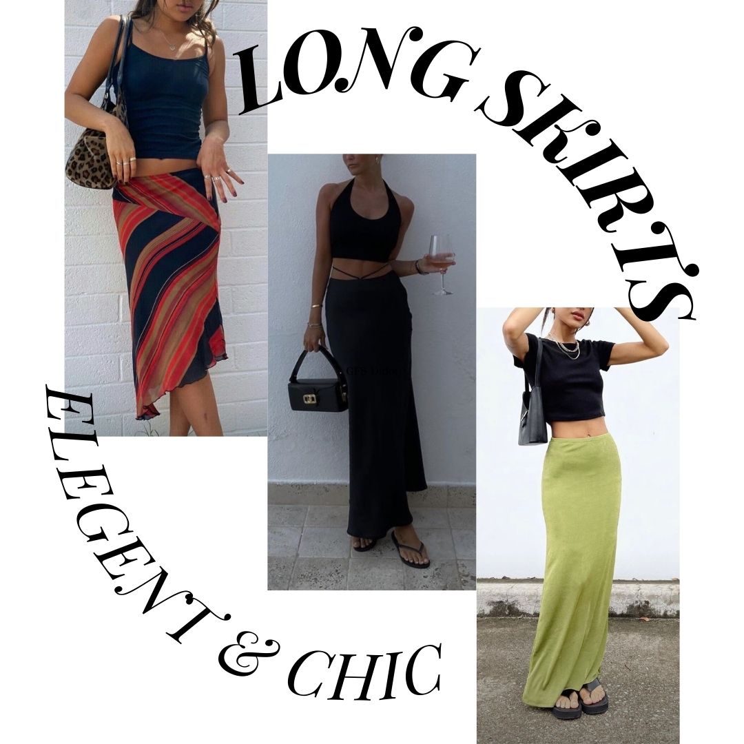 None other than another Y2K trend, but this time with a boho twist. The long skirt is classy, elegant, and pairs great with a simple top to