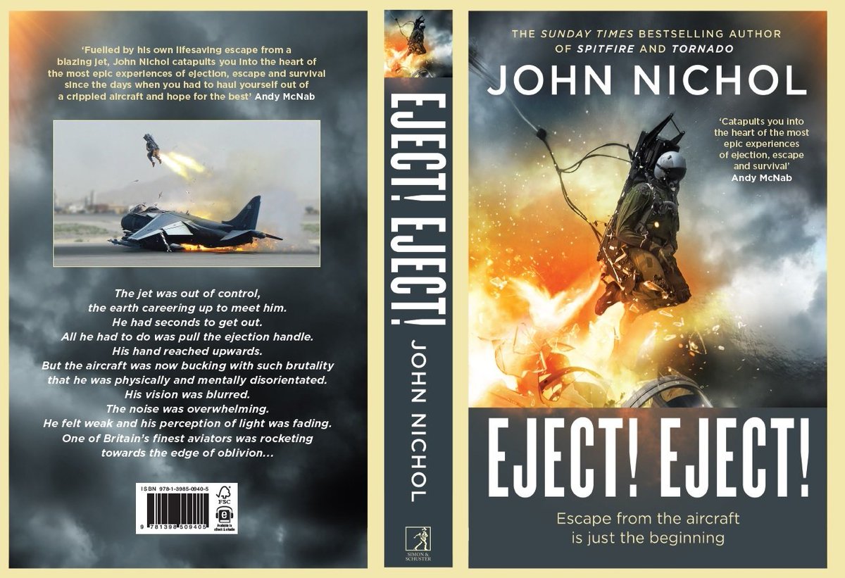 After 18 months moderate toil,
EJECT! EJECT!
has just been sent for printing.
Like ejecting; it's been a journey!
Published on May 25, should you be slightly interested, available to pre-order now:
amazon.co.uk/gp/aw/d/139850…
Lots of competitions to win signed copies coming soon!