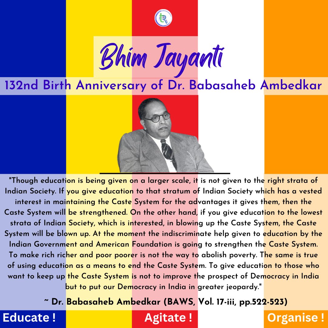Thank you Dr Babasaheb Ambedkar for fighting for our rights, writing your experiences and thoughts, and always inspiring millions of us to achieve our dreams. We pledge to take your Carvaan forward. We Are Because You Were. #JaiBhim #thankyoubabasaheb #ThankYouPhuleAmbedkar