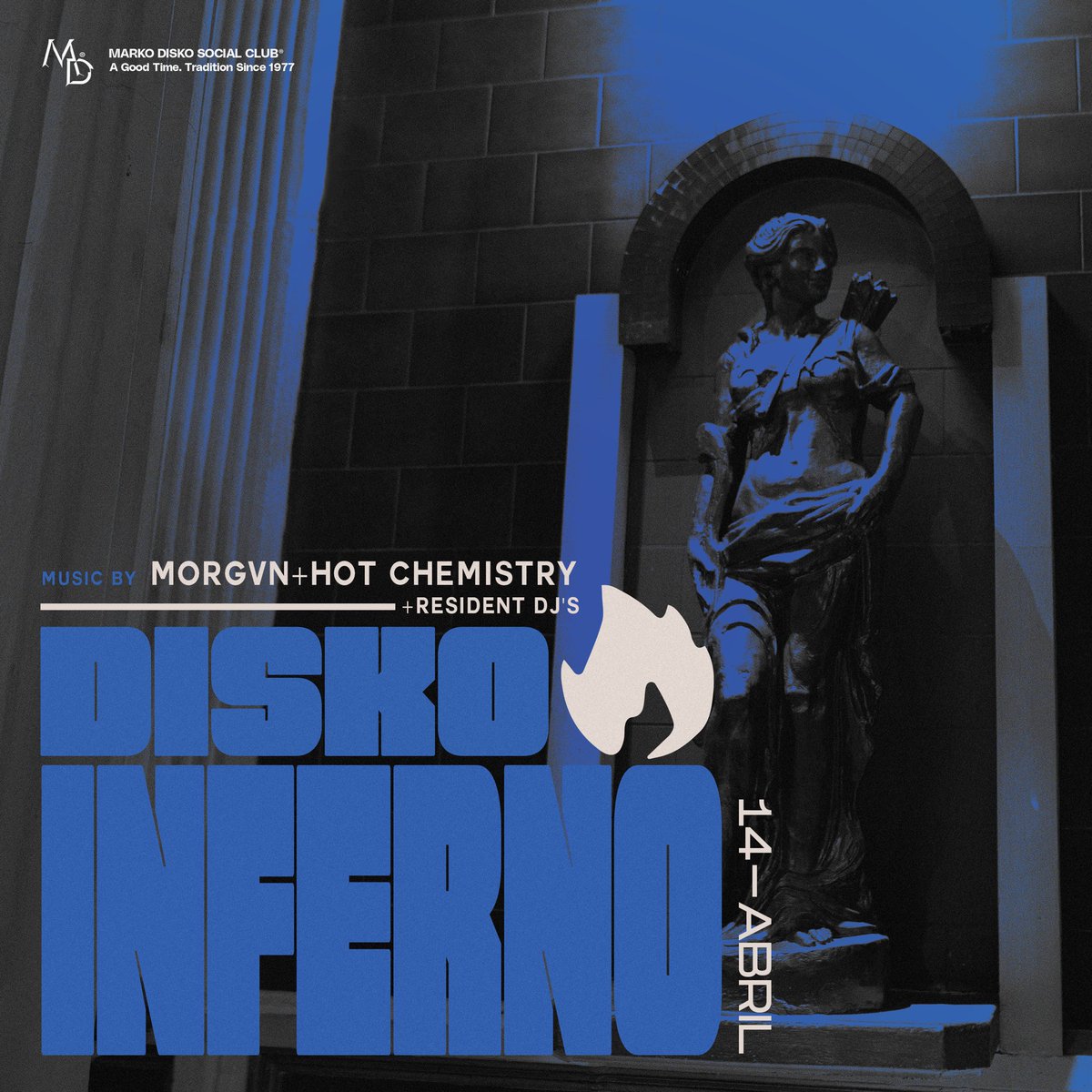 Viernes 14 | Abril

Every Friday Disko Inferno en Marko Disko!

HAPPY HOUR : 9:00 PM a 11:00 PM
En Tragos y Cerveza (NO COVER) 🍸🪩

Cover $100 Pesos Después de las 11:00 pm 🎟️

Music by : @morgvn____ +
@hotchemistryy + Resident Dj's 🪙

+18

#Markodiskosocialclub
#tijuana