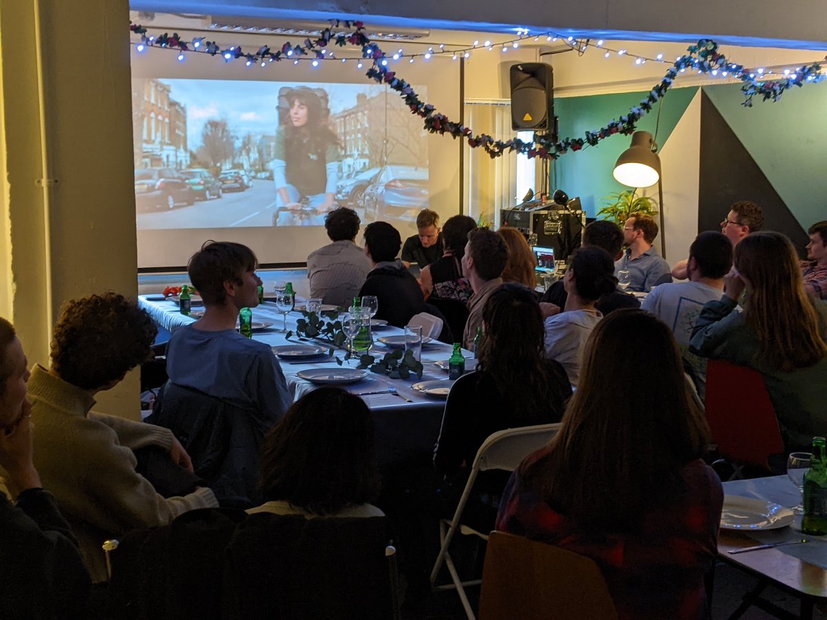 Yay! Here for the communal dinner and re-launch of @wings_coop bike delivery #platformcoop at @space4coop! Part of the #cooperative movement funded, built with <3 and graciously funded by @IslingtonBC & @MayorofLondon