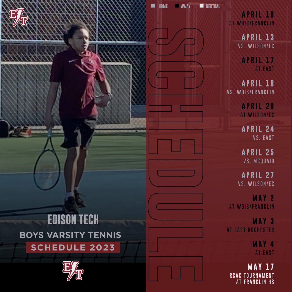 EDTechAthletics's tweet photo. Come and support at the Edison today! @EdisonTechRCSD @jacobscott101 @RCSD_Athletics @RCSDNYS @johnson_camaron @PrimetimeBall_ @sectionv_news @PickinSplinters @DeputyDStrick @drpeluso @SecVAthletics @SectionVBall @SectionVBTennis @SecVSoftball https://t.co/6iOhooHvSF