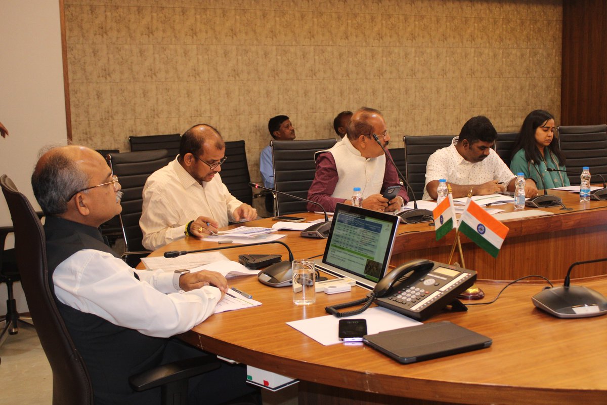 ap_agriculture's tweet photo. Today state level Co ordination meeting was conducted under the chairmanship of Sri Dr. Jawahar Reddy IAS Chief Secretary &amp; Sri Gopala Krishna Dwivedi IAS Chief Commissioner RBKs , Prl. Secretary to Govt. on promotion of millets with Agril and other Departments at secretariate https://t.co/cDBvrFuiLM
