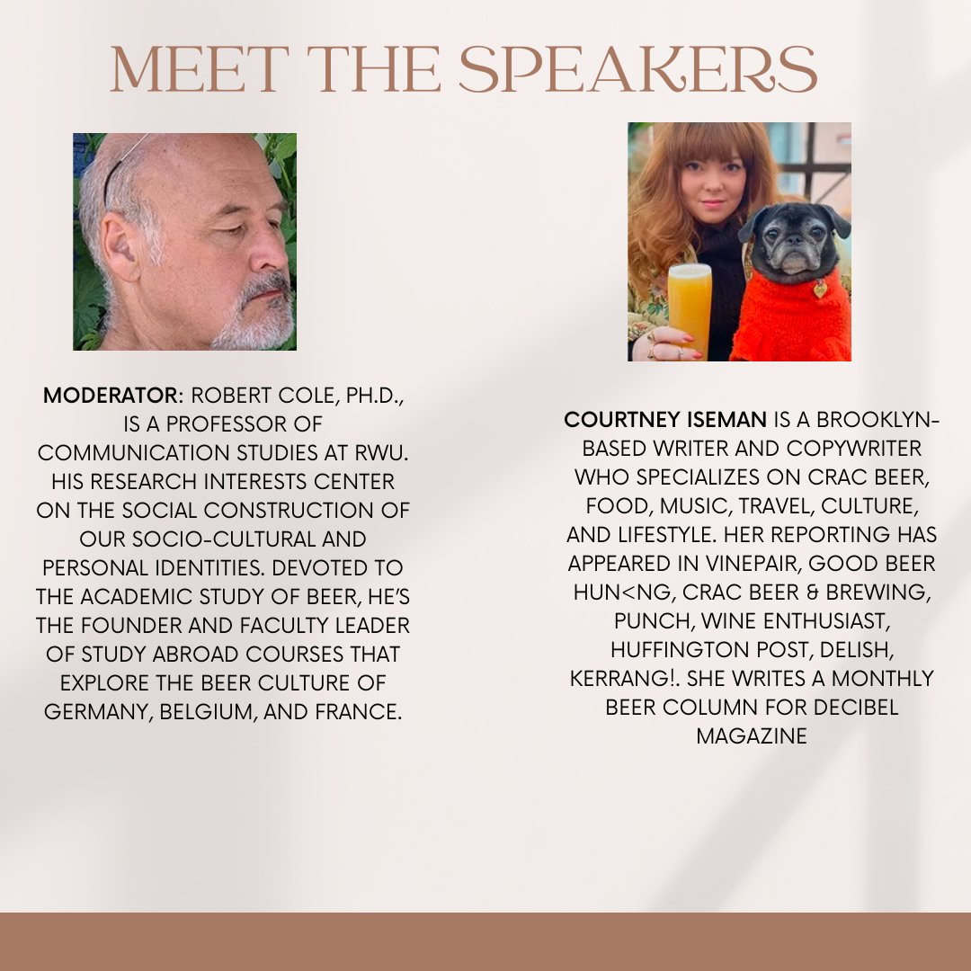 RWUJour's tweet image. Want to get paid to write about beer? Learn how accomplished food &amp;amp; beverage reporters @VogueBeforeFood, @delightedbite, &amp;amp; @jackie_cain landed the Beer beat Saturday April 22nd at 3:15PM @myrwu @StudyBrewing