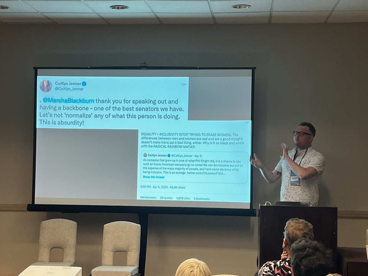 AlfredLMartin's tweet image. My grad baby @camlbrown doing his thing at #SCMS2023 ❤️