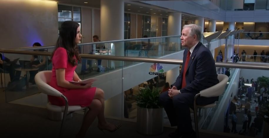 #BankofItaly Governor #Visco, in Washington D.C. for the @WorldBank/@IMFNews #SpringMeetings2023, discusses on @CNBCi the Italian and European banking sectors, the outlook for the #EUeconomy and next steps on #MonetaryPolicy.
📽️ Watch the interview here: bancaditalia.it/media/notizia/…