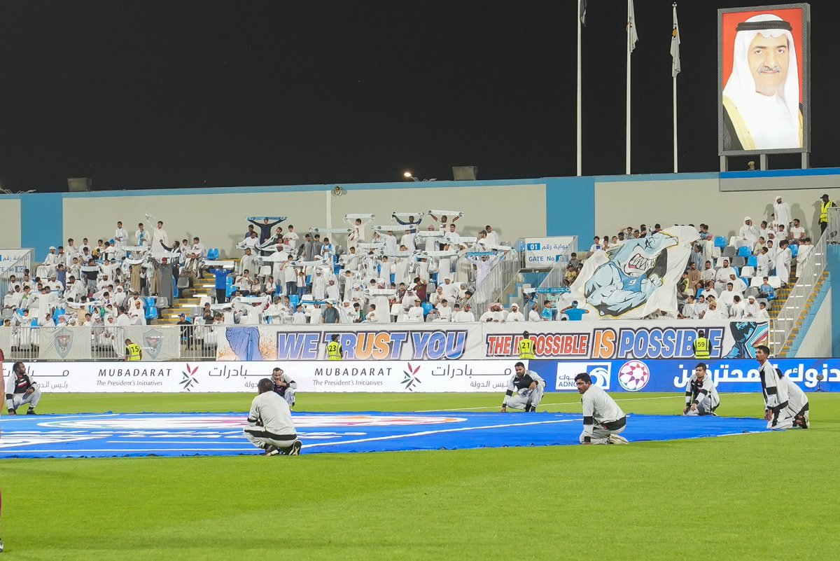 UAEProLeague's tweet photo. 📸| جماهير دبا تسير على درب البناء 🩵.. أن تبادر بالمؤازرة والتشجيع🏟️ بغض النظر عن النتائج فذلك قمة الوفاء✅

#دبا_الوحدة

#دوري_أدنوك_للمحترفين ⚽ https://t.co/LVZwVHPhem