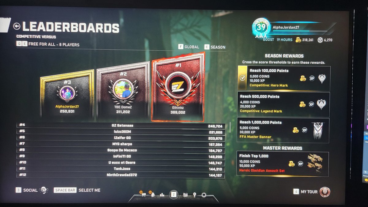 Made it to Top 3 in Ranked #Gears5