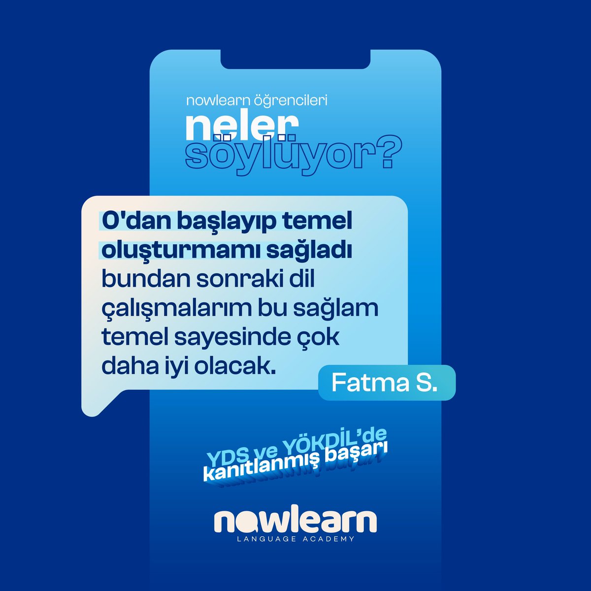 💬 NowLearn Öğrencileri Neler Söylüyor?

'0'dan başlayıp temel oluşturmamı sağladı bundan sonraki dil çalışmalarım bu sağlam temel sayesinde çok daha iyi olacak.' Fatma S.

#yds #yökdil #yksdil #dilsınavı #english #yökdilkursu #yökdilhazırlık #ydshazirlik #ydskursu