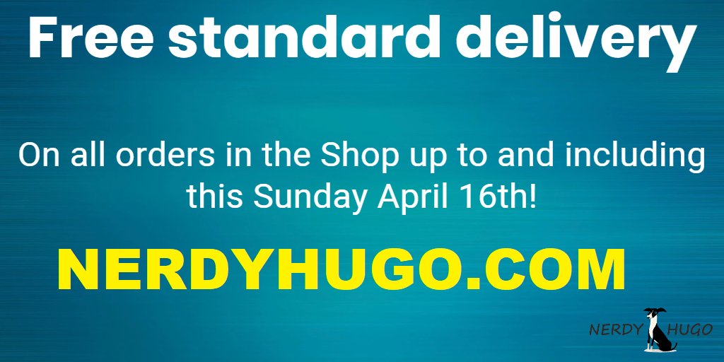 **FREE Standard Delivery on all orders in the SHOP until Sunday 📷📷📷📷📷 HERE:- nerdyhugo.com/?page_id=1441#…

#lovegreyhounds #greyhounds #Greyhound 
#nerdyhugo
Nerdyhugo.com 📷📷📷