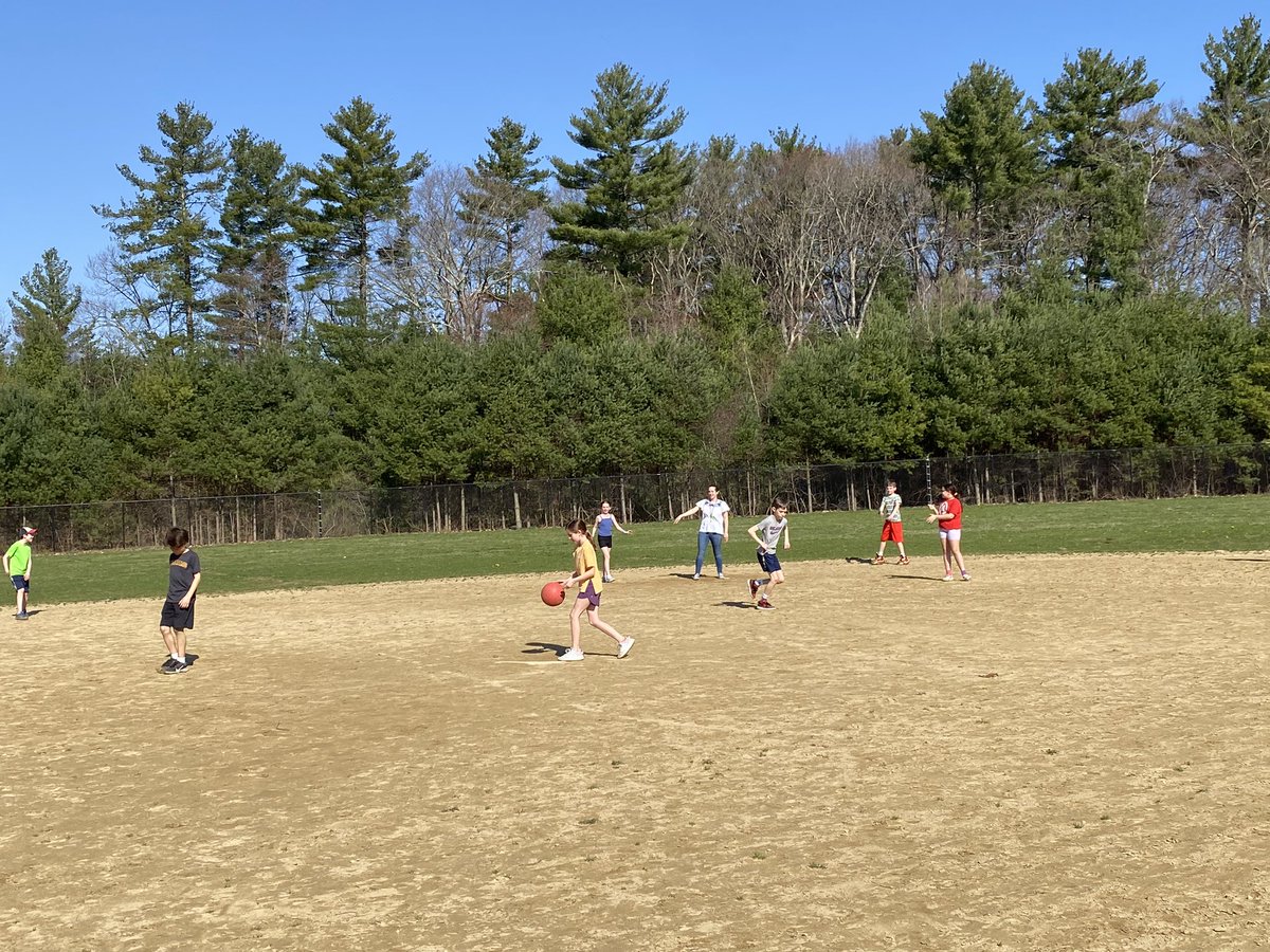 MrsSheroff's tweet image. Class kickball game! 🌞