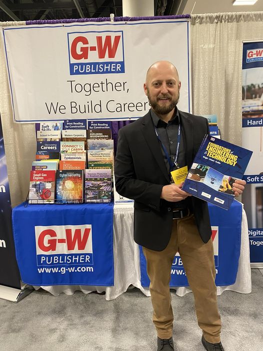 GWPublisher's tweet image. Greg Strimel is signing copies of Foundations of Engineering and Technology at #iteea2023. Come to booth 603 to get yours!