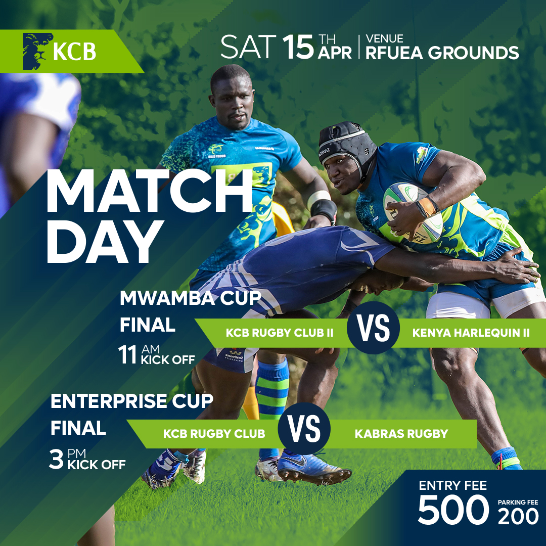 KCBInKenya's tweet photo. Hey rugby fans, join us this Saturday at the RFUEA Grounds for an action-packed day as KCB Cubs take on @KenyaHarlequins  from 11am,  and the KCB Lions take on Kabras from 3pm  🏉🔥. https://t.co/vfsCGJDUap