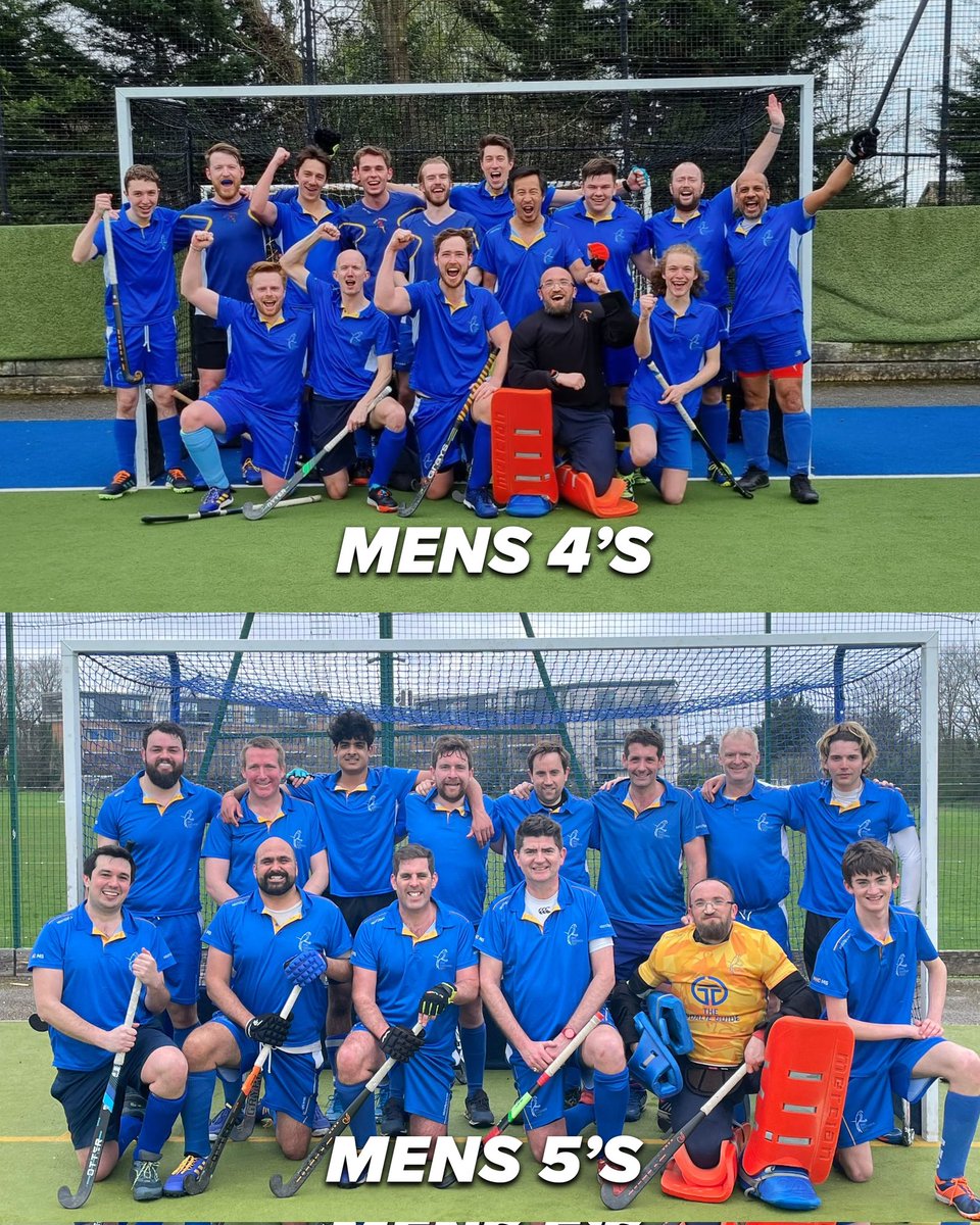 4 Promotions in the Mens section 🙌

Congratulations to M2, M3, M4 and M5 who all step up a league next season!

M4 had a cracking season, going unbeaten in all of their matches 👊

#MensHockey #WomensHockey #FieldHockey #LondonHockey #WestLondon #Chiswick