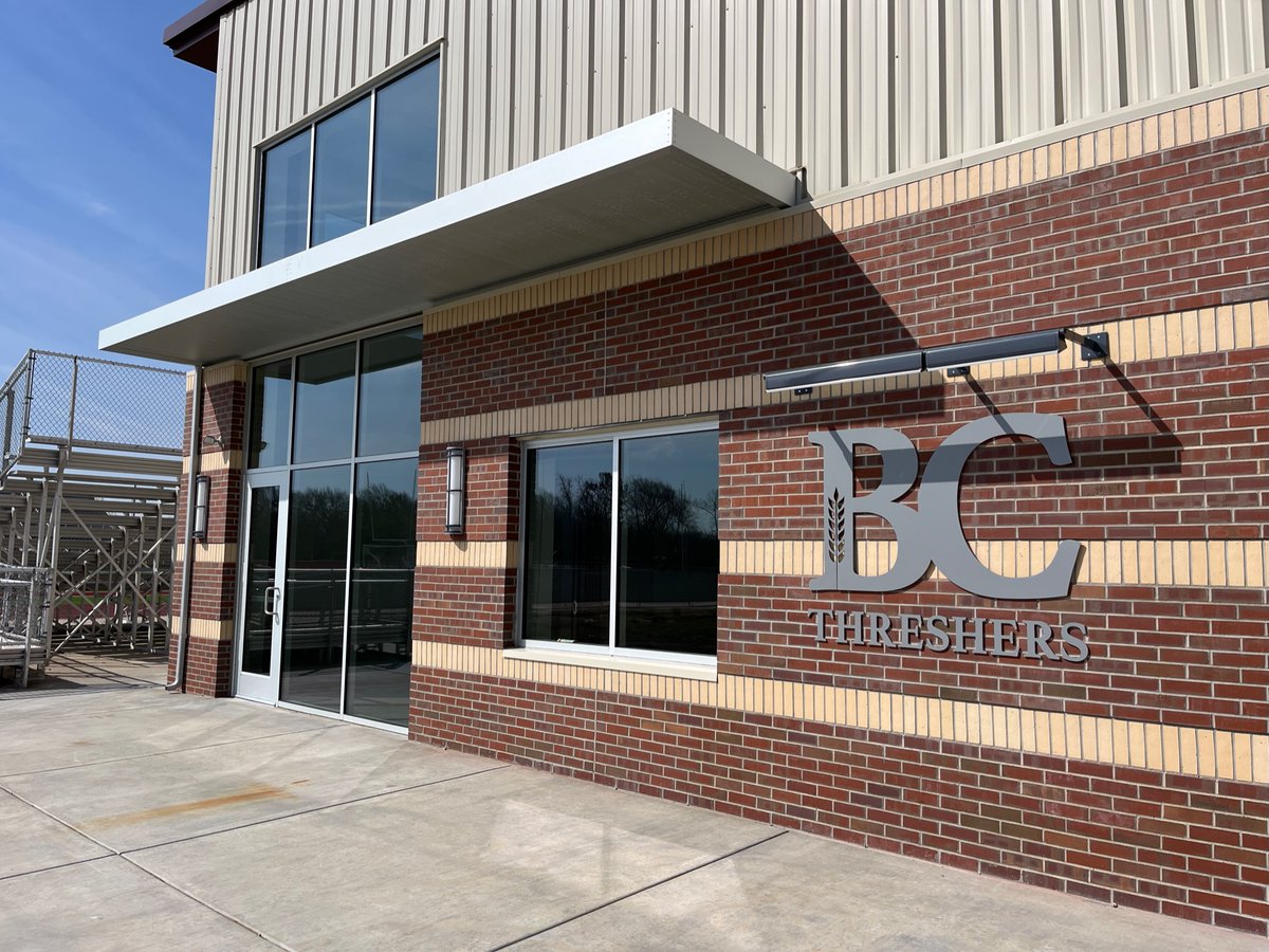 EngConsultPA's tweet image. Next up in our Newton projects spotlight reel is the recently completed Thresher Stadium locker room building at Bethel College.  We had the privilege of providing electrical and lighting design services for this attractive stadium addition!