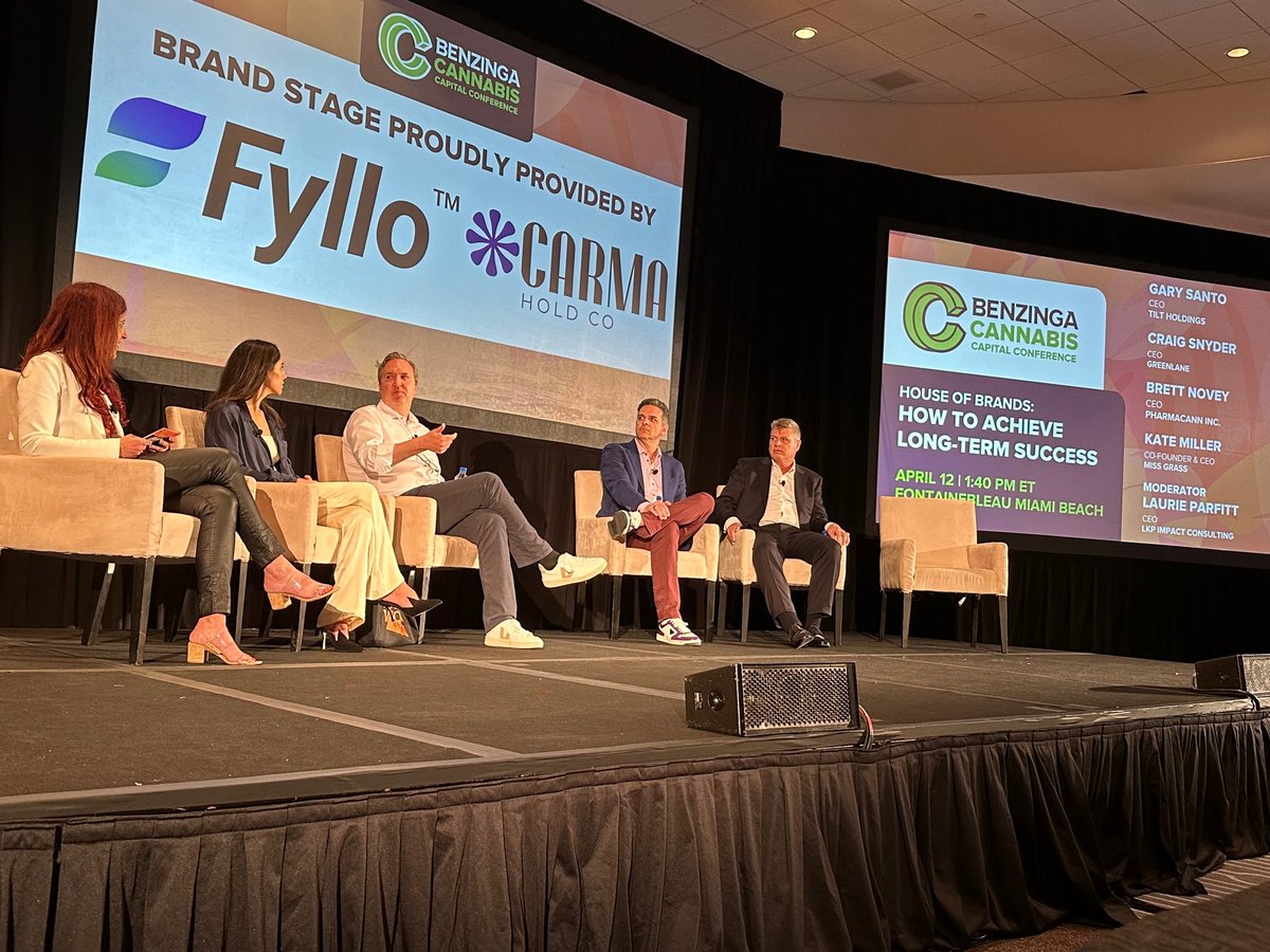 TILT_Holdings's tweet photo. The Team had a great time at @BzCannabis Capital Conference in Miami! It’s always time well spent when we see our brand partners IRL, connect with the larger industry, &amp; share insights on panels. Thanks to all who joined CEO @GFSanto at the House of Brand’s session!

$TILT $TLLTF https://t.co/FrNjdWYhWi