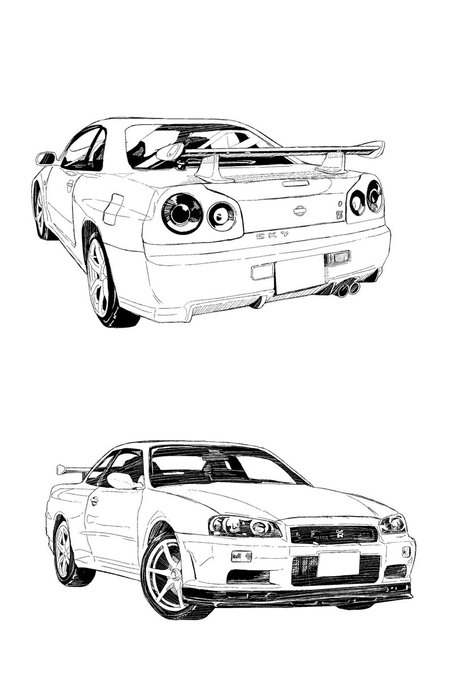 今ホットミルク濃いめで
掲載されてる作品で
初めてR34描いたけど
やっぱりカッコいいですよね 