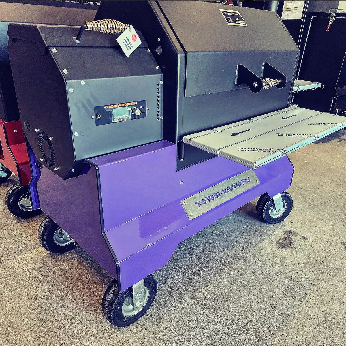 A custom purple @yodersmokers 640 Comp Cart headed to Piper!  Kansas Made and found exclusively in KC right here at @proudsoulsbbqkc .

#proudsoulsbbqkc #teamproudsouls #proudsoulsbbqandprovisions #kingdomofQ #kcmo #northland #northkc #kansascity #madeinkansas #yodersmokers