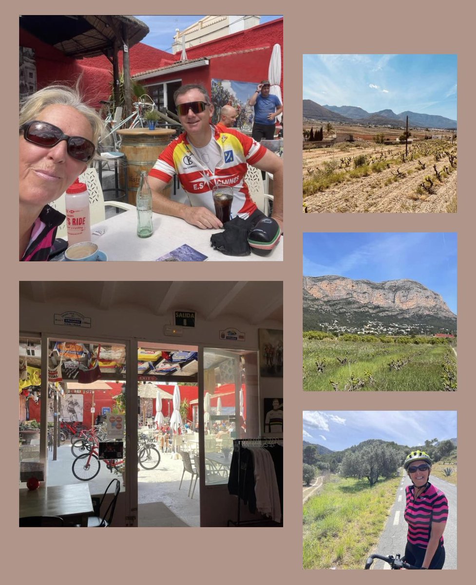 cyclealexa's tweet image. Almuerzo with my North Walian pal LLyr at @VelosolBar #xalo 🥖☕️
Cycling the #jalonvalley on a sunny day 😎🚴♀️🇪🇸🌴
#gogs #montgó #valencia #denia #gata