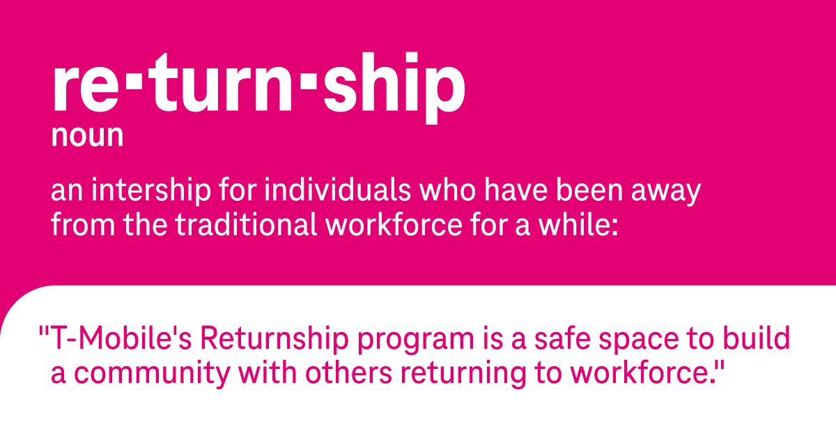 Returnships are here, Returnships are HERE! Application deadlines are almost here. Tell everybody you know who's been out of the working world for a while 🗣