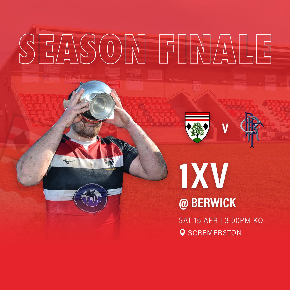 LasswadeRFC's tweet photo. Last League match of the season, a visit to our friends at @berwickrugby. Come down the A1 and support the brave lads at the completion of a very competitive season. #MightySwade https://t.co/c87rD8nmXO
