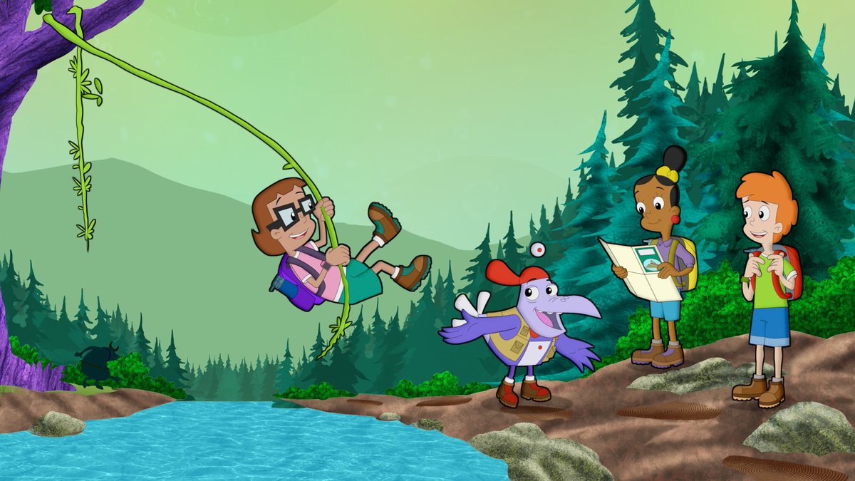 Cyberchase's tweet photo. We have big news, Earthlies! A brand-new season of #Cyberchase is coming on April 21! Catch a new episode on @PBSKIDS and *four* new episodes streaming on https://t.co/WkxZmYBZeX and the PBS KIDS mobile app! https://t.co/tMgZg7xrEi