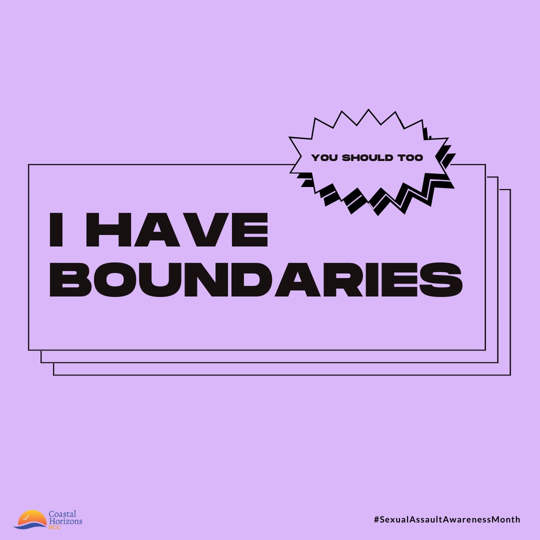 SupportRCC's tweet photo. It is important to recognize and respect your boundaries as well as others' boundaries. Everyday consent means we communicate our boundaries and ask others for their perspective before taking actions that impact them. @NSVRC 

#SexualAssaultAwarenessMonth https://t.co/83VRAaeija