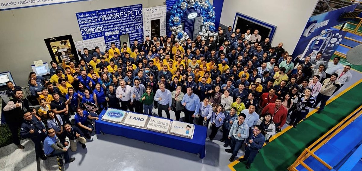 Congratulations to our CMX-A plant for 365 days of ZERO recordable injuries. This remarkable safety milestone could not have been achieved without the exceptional teamwork of everyone involved. 
 
#Carrier #Safety #Manufacturing