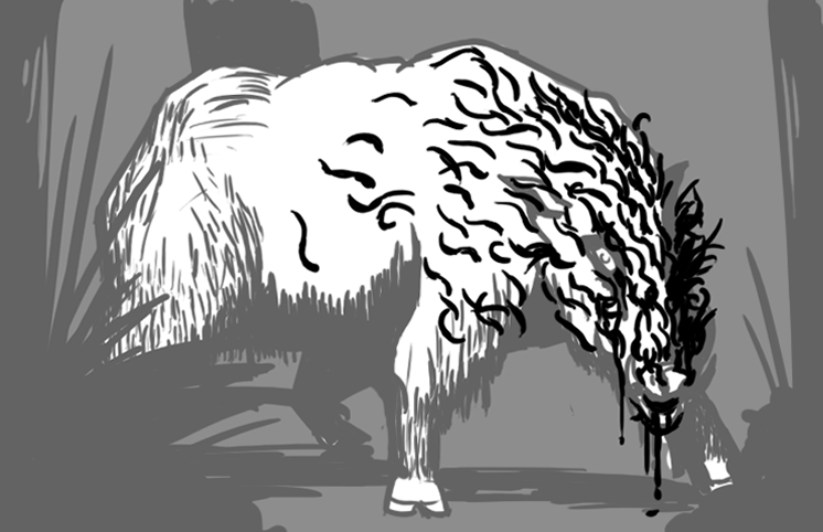 NeverToReturnCG's tweet photo. There is no calm left for the fury they feel.

#nevertoreturngame #monsterdesign #indiedev #gameart #indiegames #cardgames #wormriddenboar #PrincessMononoke https://t.co/vrubp75eFF