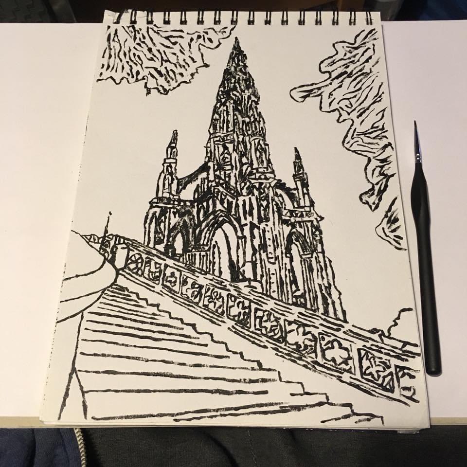 artbymikeewing's tweet photo. This weeks Thursday throwback is something a little different from my usual stuff a painting of the Scott monument. Probably the last time I did any painting and I really should get back to doing it and make some time for painting.
#edinburgh #Thrusdaythrowback https://t.co/NY8fcv2WsL