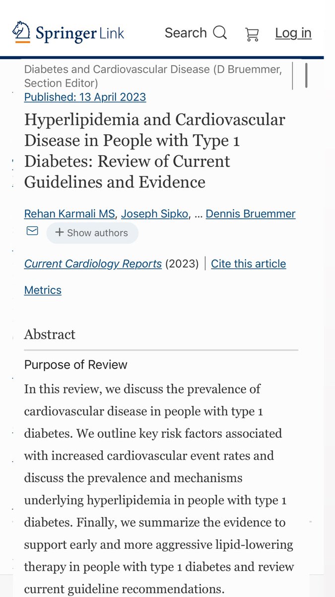 Rehan Karmali DO, MS (@rehankarmalido) on Twitter photo ๐ฐ ๐Fresh off the press - What are some unique considerations for CVD in T1DM ? Check out our review- link.springer.com/article/10.100โฆ ๐ซ
<a href="/CleClinicHVTI/">Cleveland Clinic Heart, Vascular & Thoracic</a> <a href="/CCF_IMCHIEFS/">Cleveland Clinic IM</a> <a href="/DocMajid/">Muhammad Majid</a> ๐ฐ ๐Fresh off the press - What are some unique considerations for CVD in T1DM ? Check out our review- link.springer.com/article/10.100โฆ ๐ซ
<a href="/CleClinicHVTI/">Cleveland Clinic Heart, Vascular & Thoracic</a> <a href="/CCF_IMCHIEFS/">Cleveland Clinic IM</a> <a href="/DocMajid/">Muhammad Majid</a>