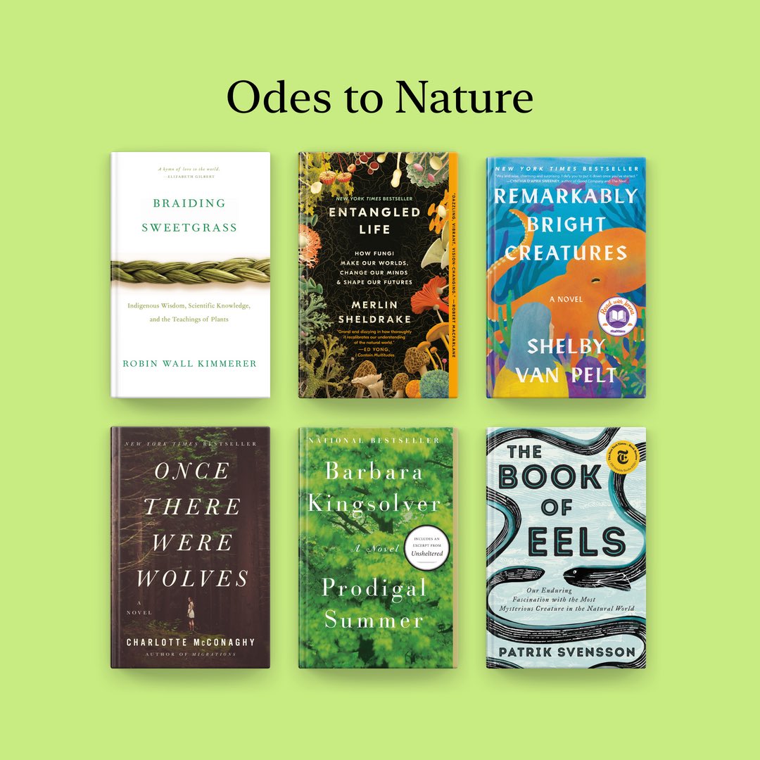 Explore the depths of the oceans, the majesty of forests, the incredible world of fungi, and more. These books celebrate the wonders of the wild: apple.co/OdesToNature