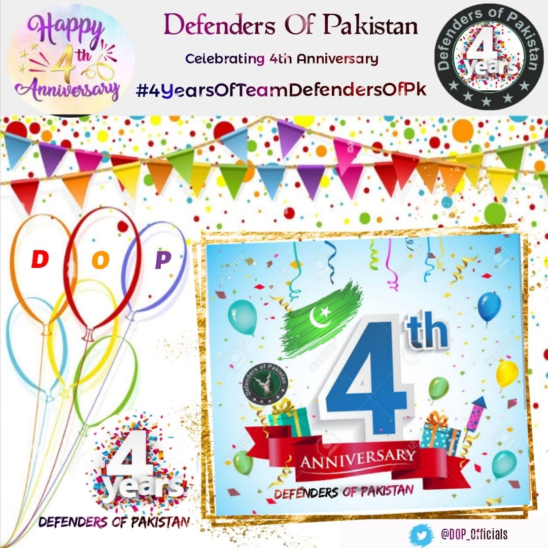 M_UbaidS's tweet photo. All DOPIANs deserve a big round of applause for all your hard works and unconditional dedication. Congratulations to all of You for being a part of the journey!

#4YearsOfTeamDefendersOfPk https://t.co/GDK4UBAILT