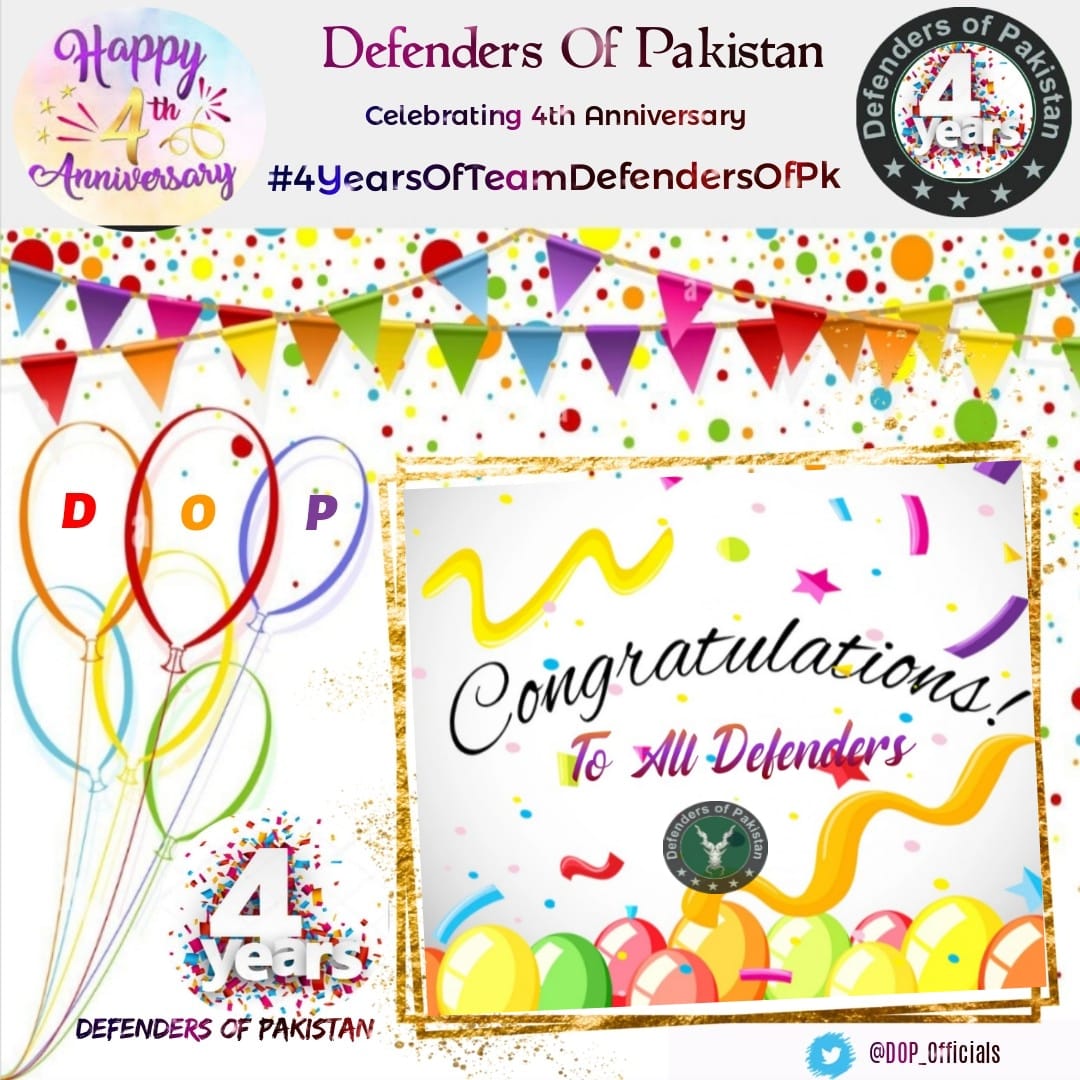 M_UbaidS's tweet photo. Happy 4th anniversary to Team Defender 
 May we keep on thriving. I hope to outshine our past achievements in the future. 

#4YearsOfTeamDefendersOfPk https://t.co/UVRoRXfb9C