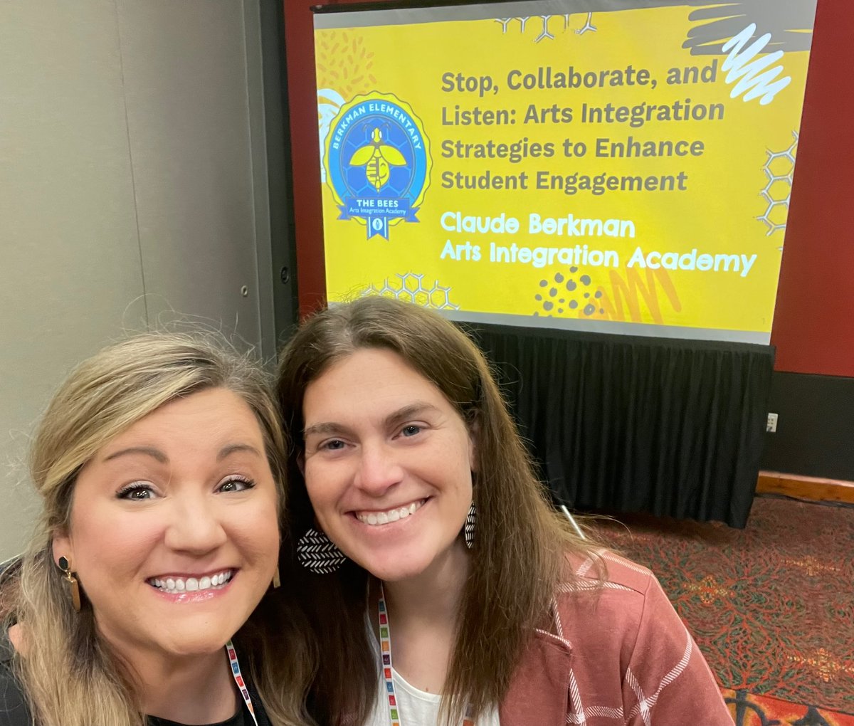 Loved sharing what makes @BerkmanAIA so special today @NAEA with @AprilNilson3 Grateful to our attendees who had awesome questions about #ArtsIntegration @RoundRockISD @nancy_ag2000 @WeAreBerkmanPTA @HafedhAzaiez @rrisdfinearts @Enrich_RRISD