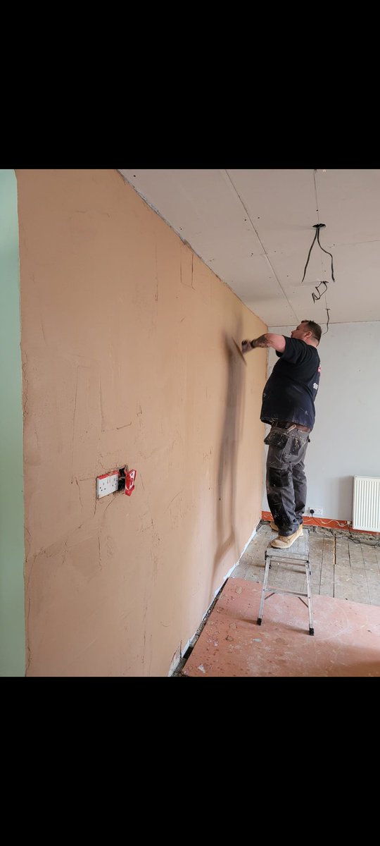 Back plastering to help an old pal out, it's a skill that will never leave you