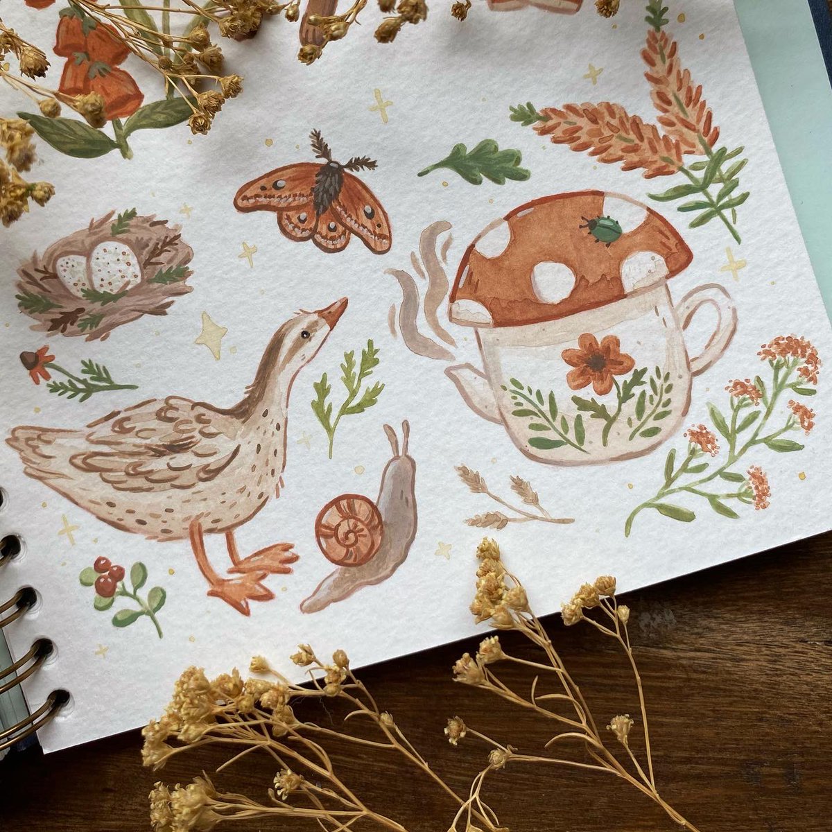 kristinaskland's tweet photo. More friends!🐌💛🦆 https://t.co/Sl25VbcIqj
